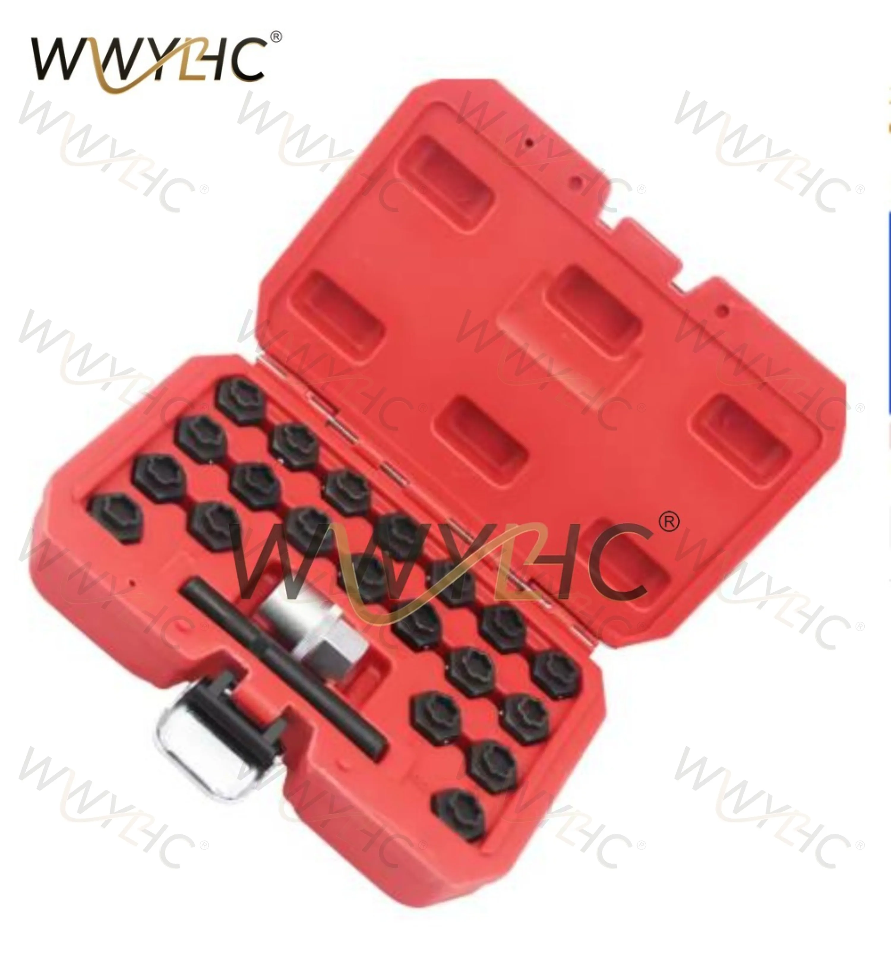 22Pc Wheel Locking Nut Key Socket Sets For 1 3 5 6 & 7 Series 1/2