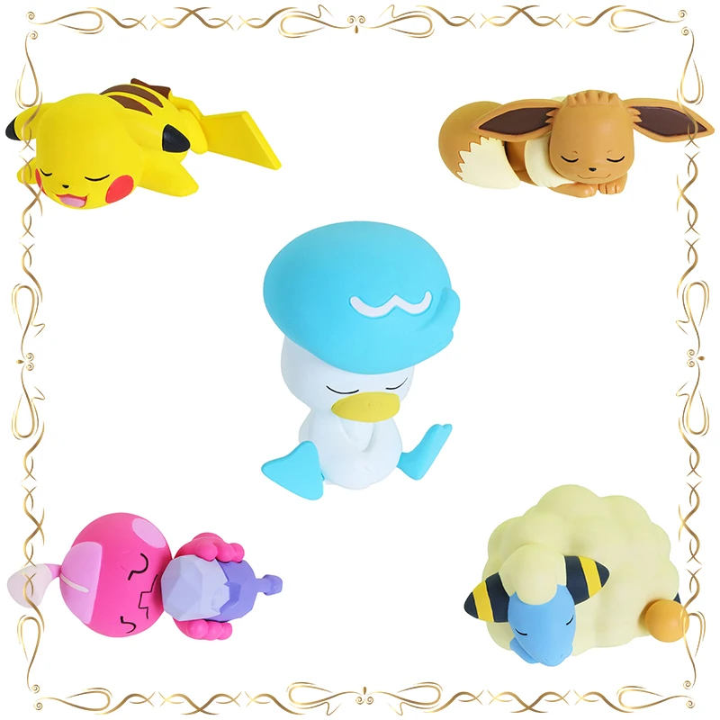 Pokémon Gashapon Echte BANDAI Nette Desktop Ornament Mode Trendy Spielen Puppe Anime Modell Action-figuren Modell Kinder Spielzeug