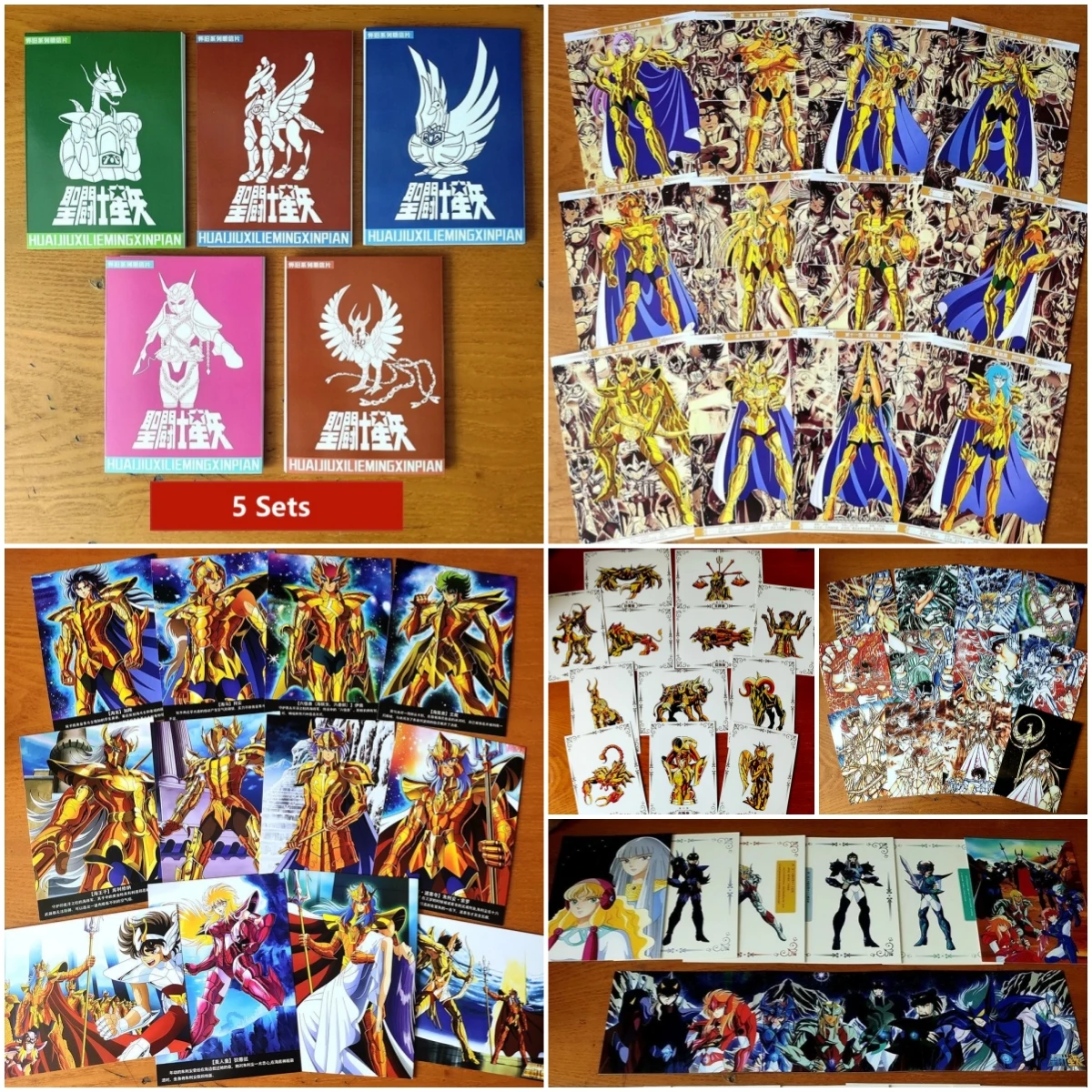 

Saint Seiya Character Card Postcards A set of 12 pcs Bronze Saint Gold Saint Marina Gold Cloth God Warrior Seiya Hyoga Ikki Shun