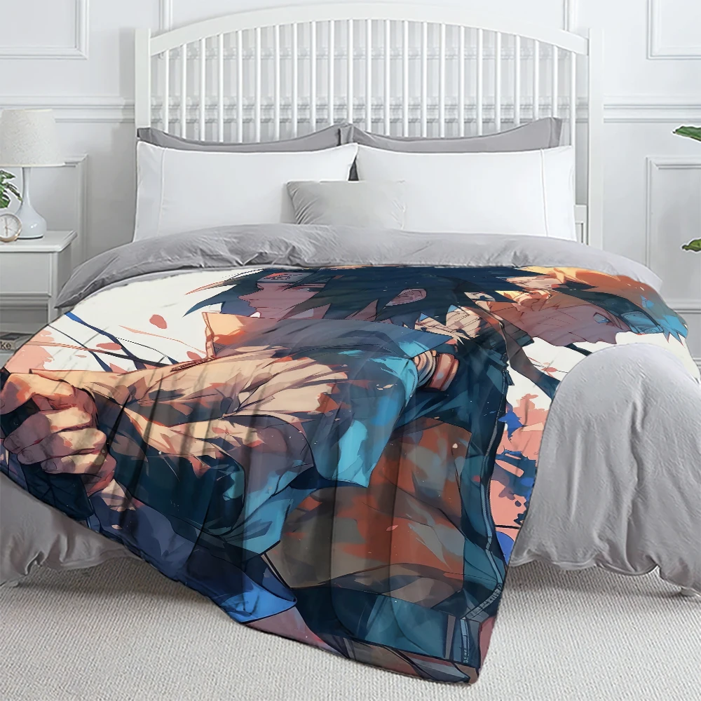 ناروتو أنيمي الفانيلا بطانية غرفة نوم غرفة المعيشة أريكة بطانية طالب قيلولة مكتب قيلولة رحلة التخييم صديقة هدية للتخصيص #2