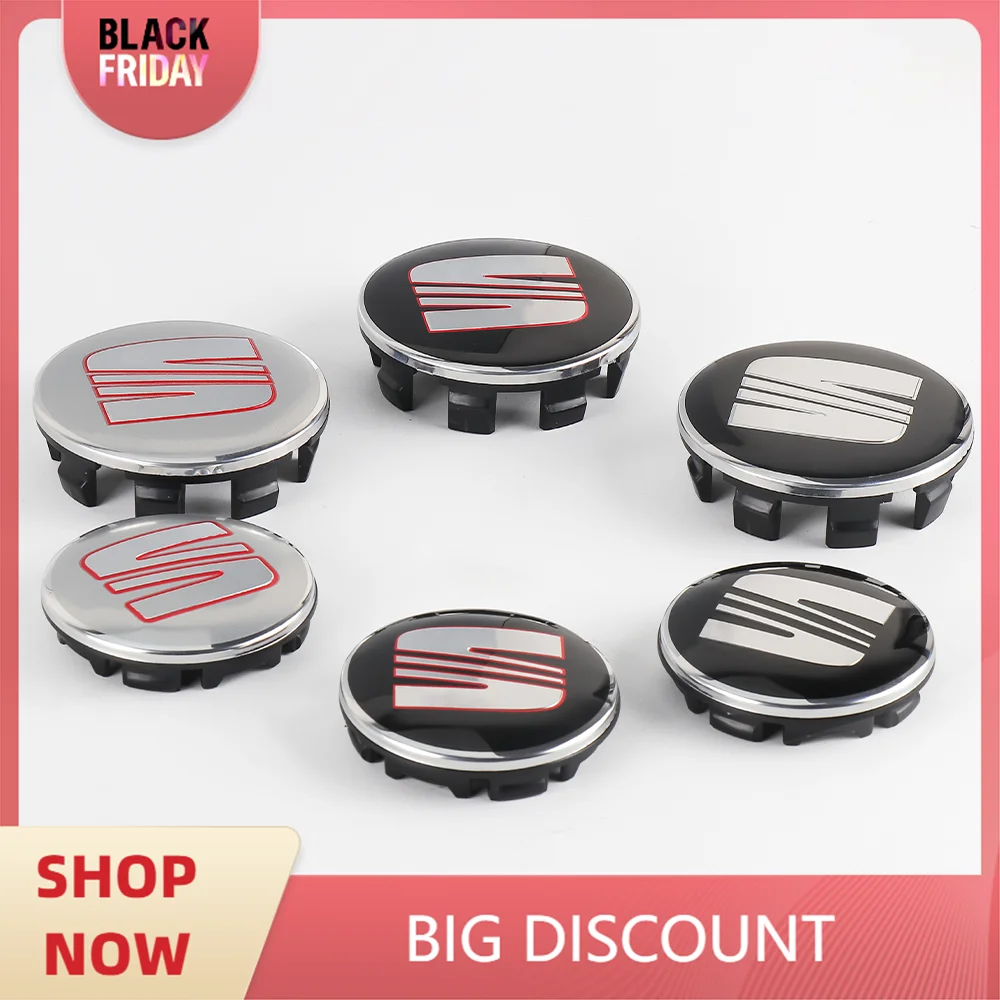 4Pcs/Set Car Accessories ABS Wheel Tire Center Emblem Cover Hub Caps for Seat cupra Ateca Leon Mk2 Mk3 5f 1p lbiza 6f 6j FR Exeo