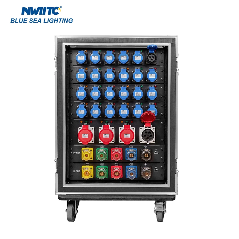 Customizable 24 Road 16A + 4 Road 32A CEE 3pin/5pin Output Power Distribution Box 16/32A Power Distro