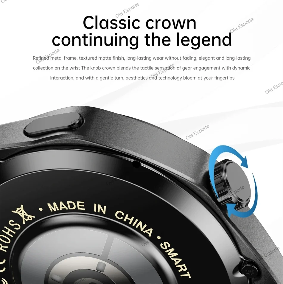 2026 New Smart Watch Men AMOLED HD Screen GPS Motion Trajectory Heart Rate Bluetooth Call SmartWatch Waterproof Android iOS Ht30
