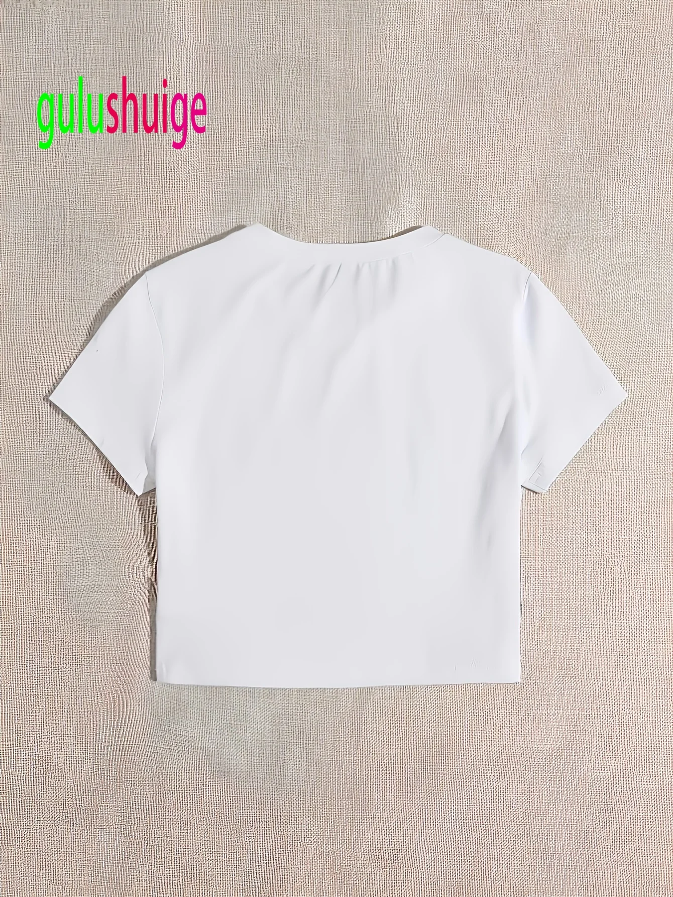 Women's Sexy YES THEY ARE REAL Letter Print Crop Tops Round Neck Short Sleeve Croppped T Shirt with Blue Text Sexy Clothes Femme