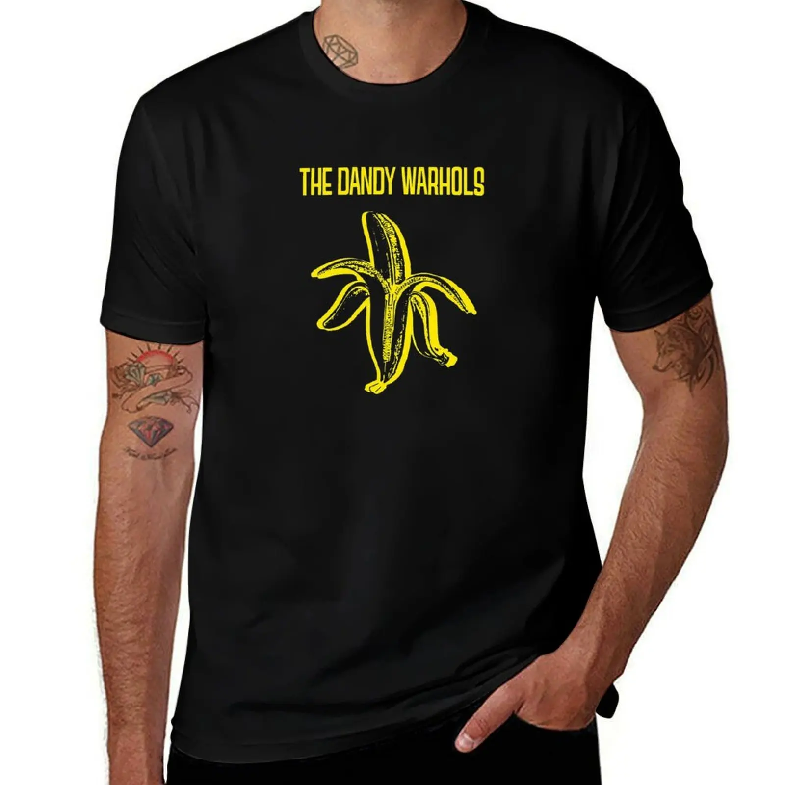 The Dandy Warhols Banana Logo T-Shirt t shirts for man pack cotton cotton t shirts man 100% man t shirt cotton T-Shirt