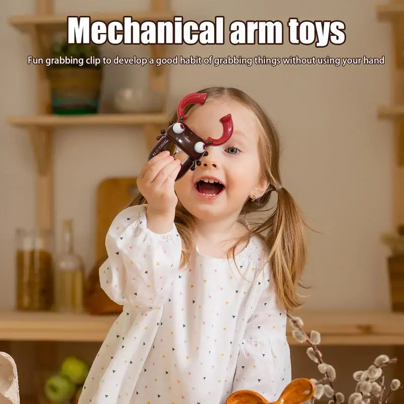 Mechanical Arm Toys Cute Grabber Tool For Kids Cartoon Robot Arm Claw Arm Toy Grabber Tool Hand Grabber Holiday Birthday Robotic