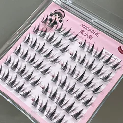 Natural DIY Lash Extension Manga Korean Style 11-13mm DIY W Shaped Cluster Segmented Lashes for Eye Makeup Eyelashes Supplies