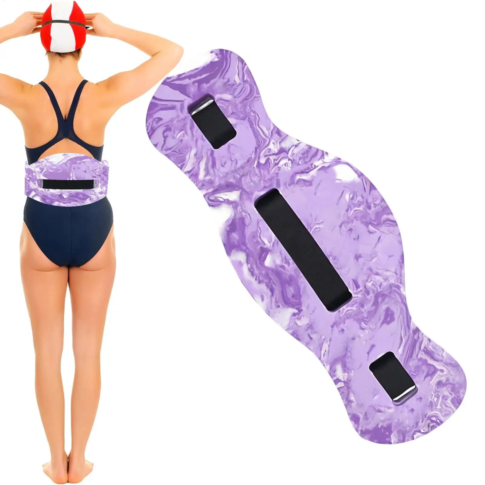 EVA Swim Belt For Adults Swim Training Aquatic Fitness Pool Running Belt For Adults Beginners Outdoor Lake River Seaside