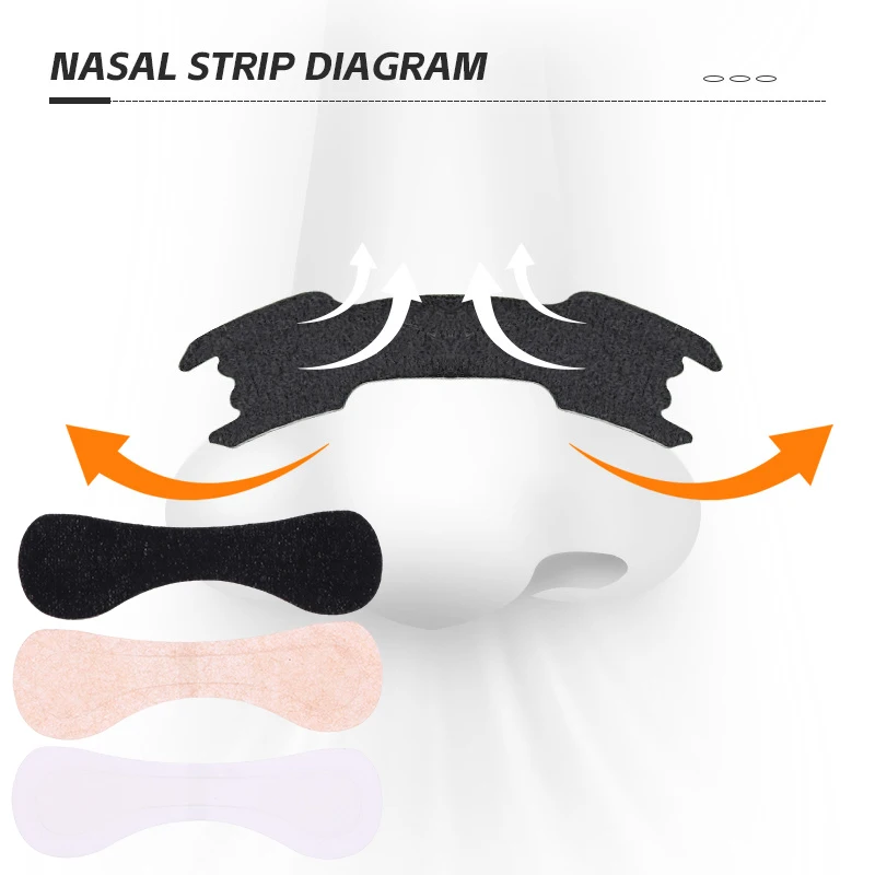 (.) 30Patches Breath Nasal Strips Material Safety Health Dilate Nostrils To Relieve Nasal Congestion Solve Sleep Problems Gentle