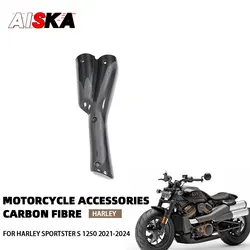 100% In Fibra di Carbonio Parti Del Motociclo Tubo Di Scarico Scudo Termico Copertura per Harley Davidson Sportster S 1250 2021 2022 2023 2024