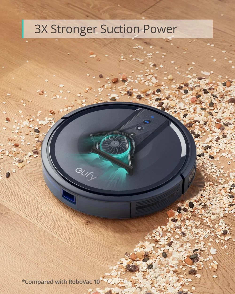 Anker 25C Wi-Fi Connected Robot Vacuum, Great for Picking up Pet Hairs, Quiet, Slim