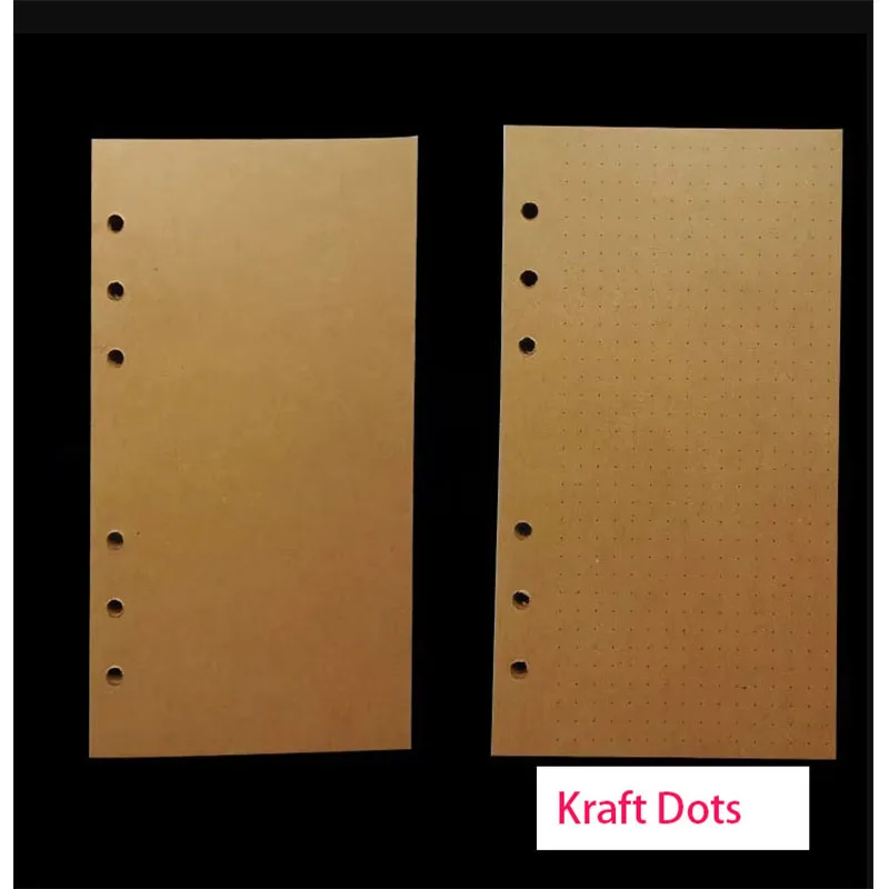 Пустые крафт-бумаги Check Dots Line, 80 листов, 160 страниц B5/A5/A6/A7