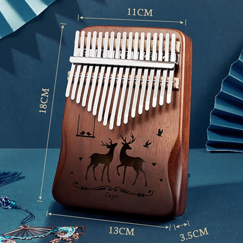 17 Keys Kalimba Beech Thumb Piano High Quality Wood Musical Instruments Gifts For Kids Creative Music Box With Learning Books