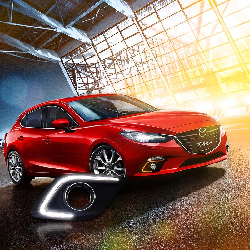 LED Daytime Running Lights for 2014 New Mazda 3 Axela - Model-Specific Light Guide DRL