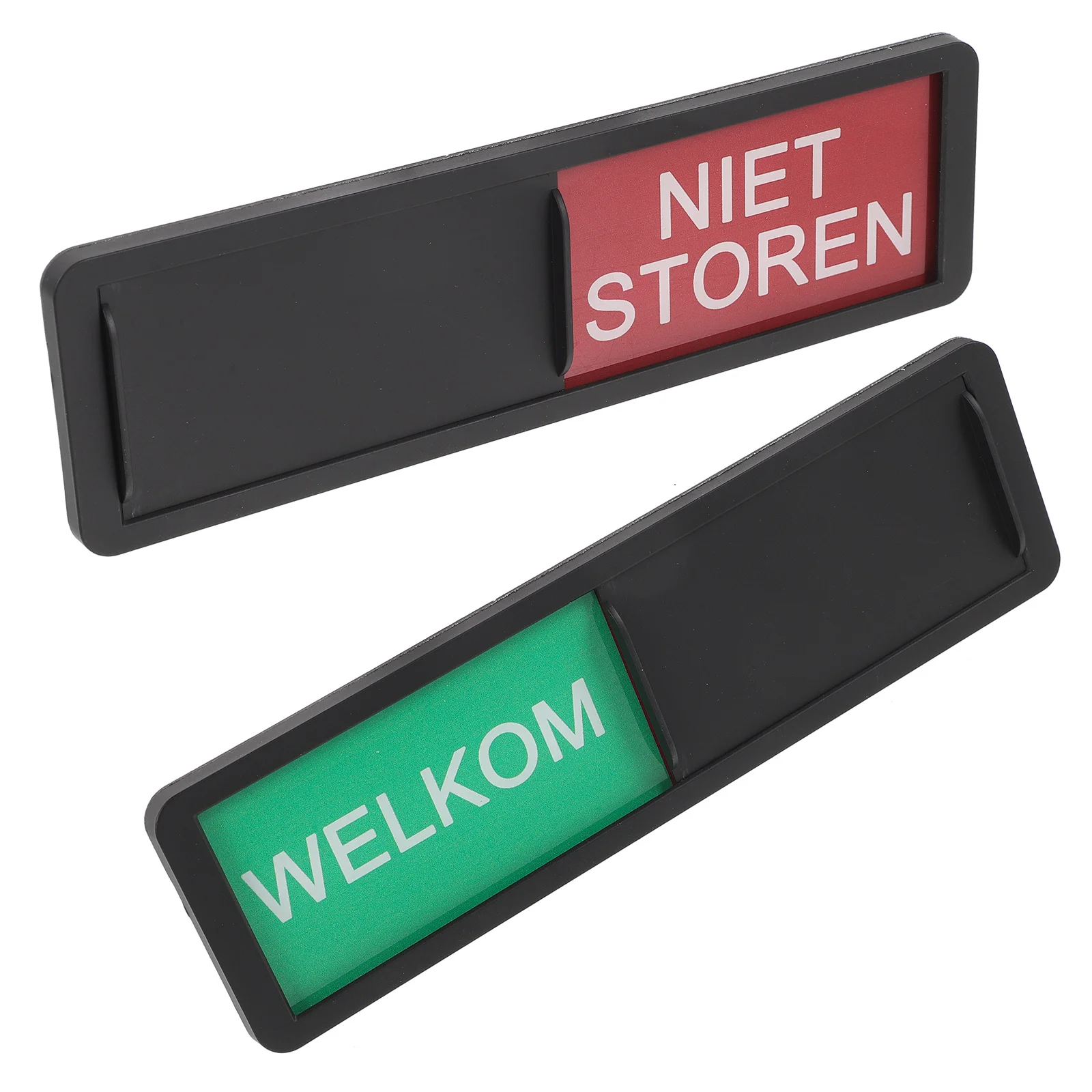 

2Pcs Slider Privacy Indicator Sign Compact Lightweight Do Not Disturb Magnetic Door Hanger for Office Home Hotel Use