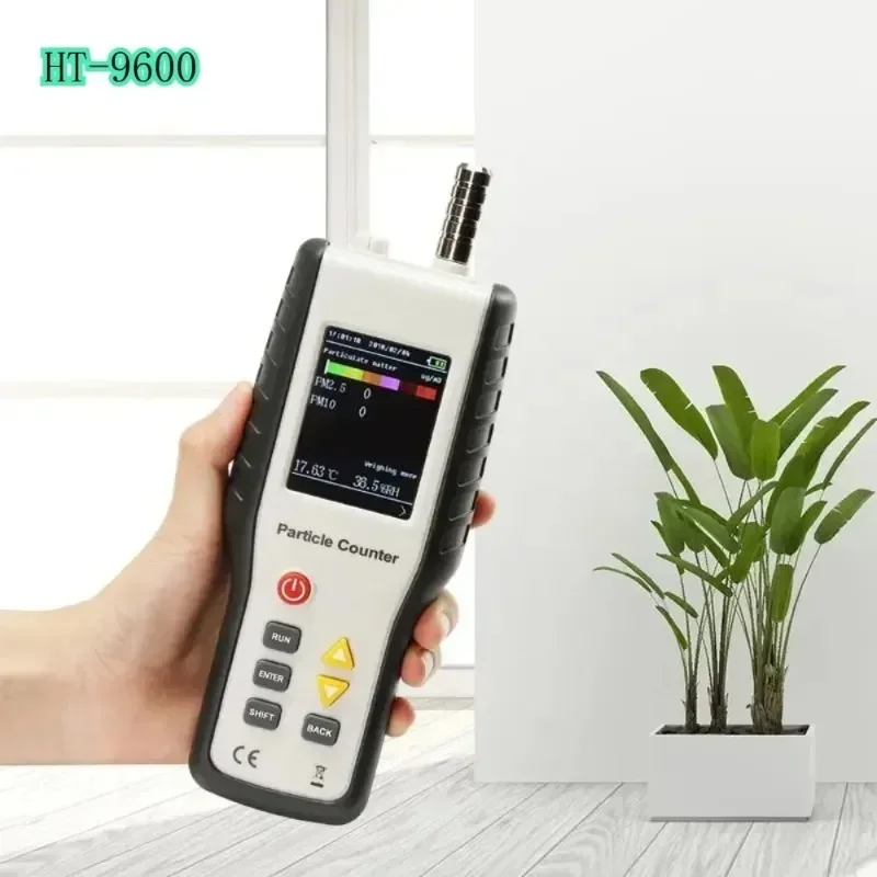 [100% NEW] Six-channel Particle Size 0.3, 0.5, 1.0, PM2.5 PM10 Detector Dust Particle Counter Free Workshop Air Qua