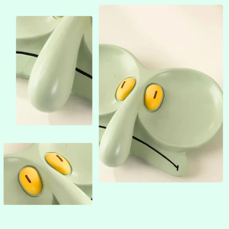 Squidward Inspired Eyeglass Tray Resin Tray Jewelry Dish Catch All Tray Trinket Tray Eyeglass Stand Holder