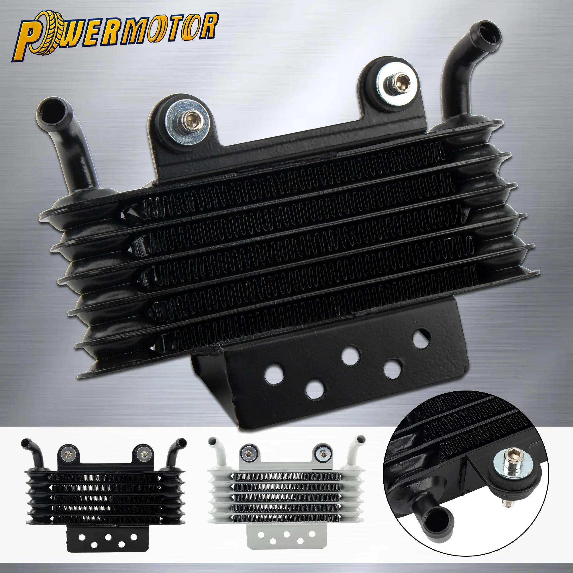 

Универсальный 5-рядный алюминиевый радиатор охлаждения масла для мотоциклов, система охлаждения двигателя для мотоциклов 125cc, 150cc, 200cc, 250cc, для мотокросса