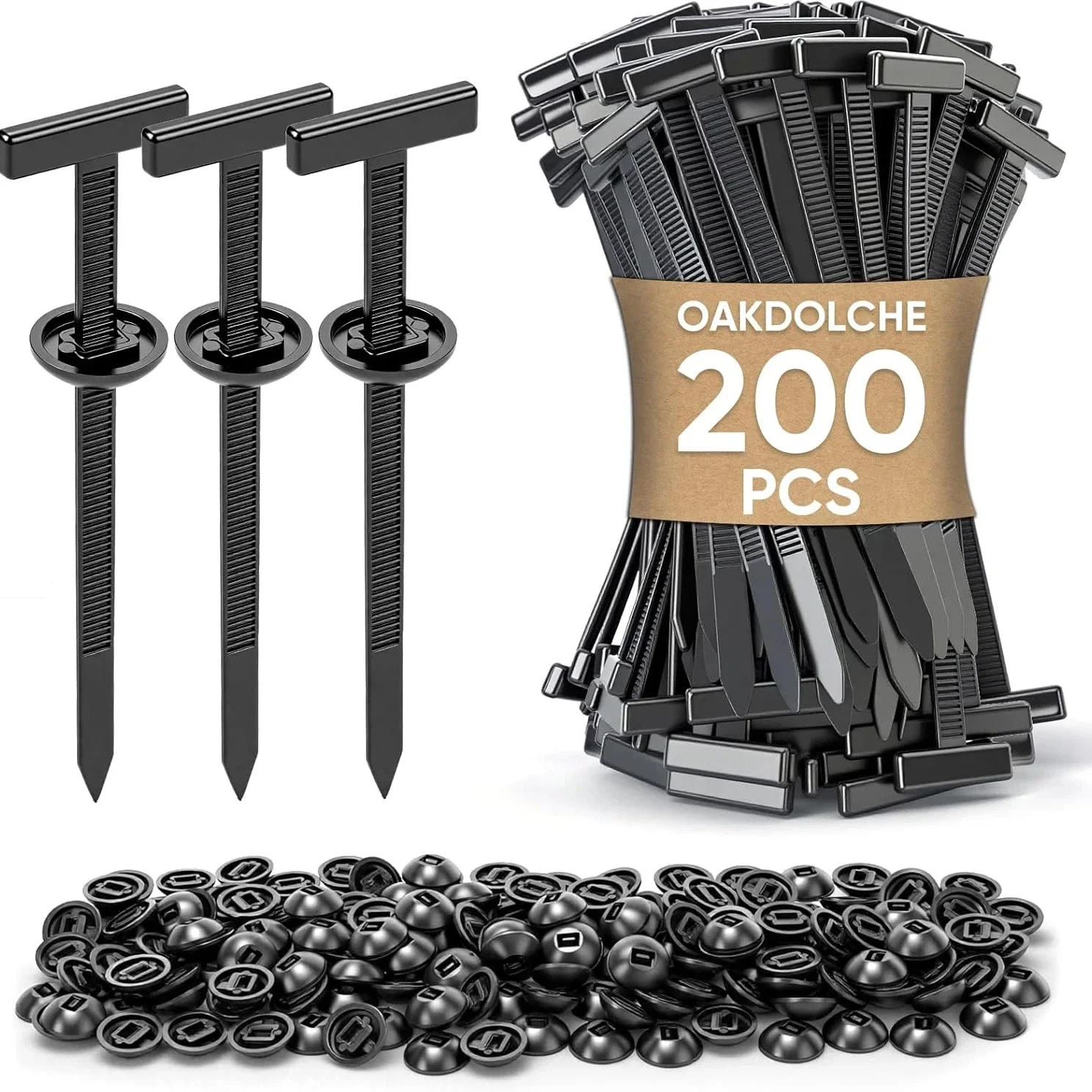 5-200pcs Car Nylon Cable Tie Buckles Heavy Duty Self-Locking Zip Ties Holder with Pin Button Fasteners Car UV Resistant Ties