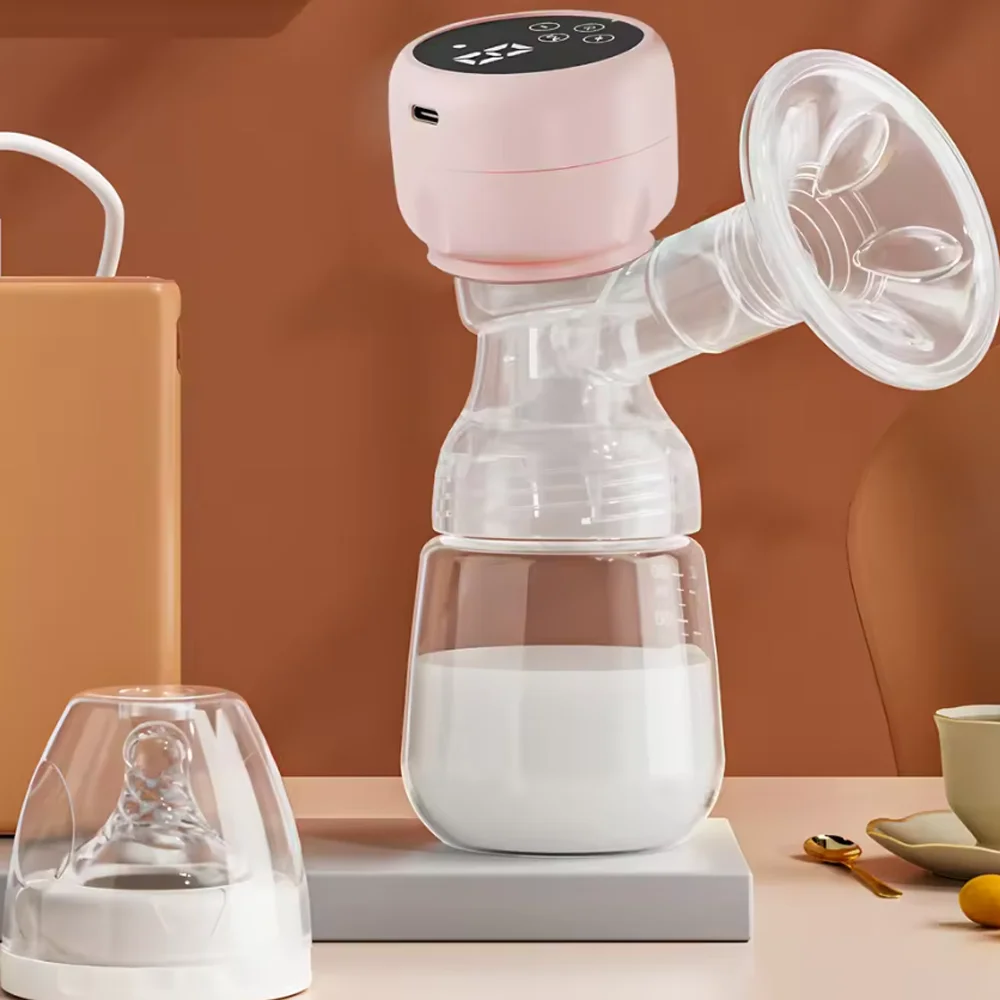 

Электрический молокоотсос, интеллектуальный бесболезненный бесшумный молокоотсос с высоким всасыванием, интегрированный дизайн для послеродовых мам для грудного вскармливания