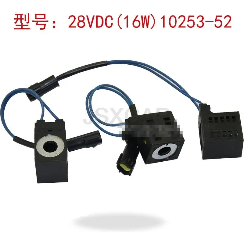 

For XCMG XGMA Excavator solenoid valve coil 28VDC (16W) 10253-52 41B0110-0 high quality excavator accessories