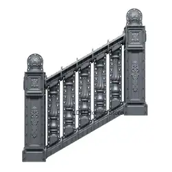Home Villa Indoor Guardrail Staircase Art Thickened ABS Mold Outdoor Roman Column Molds Cast-in-place Cement Stair Handrail Mold