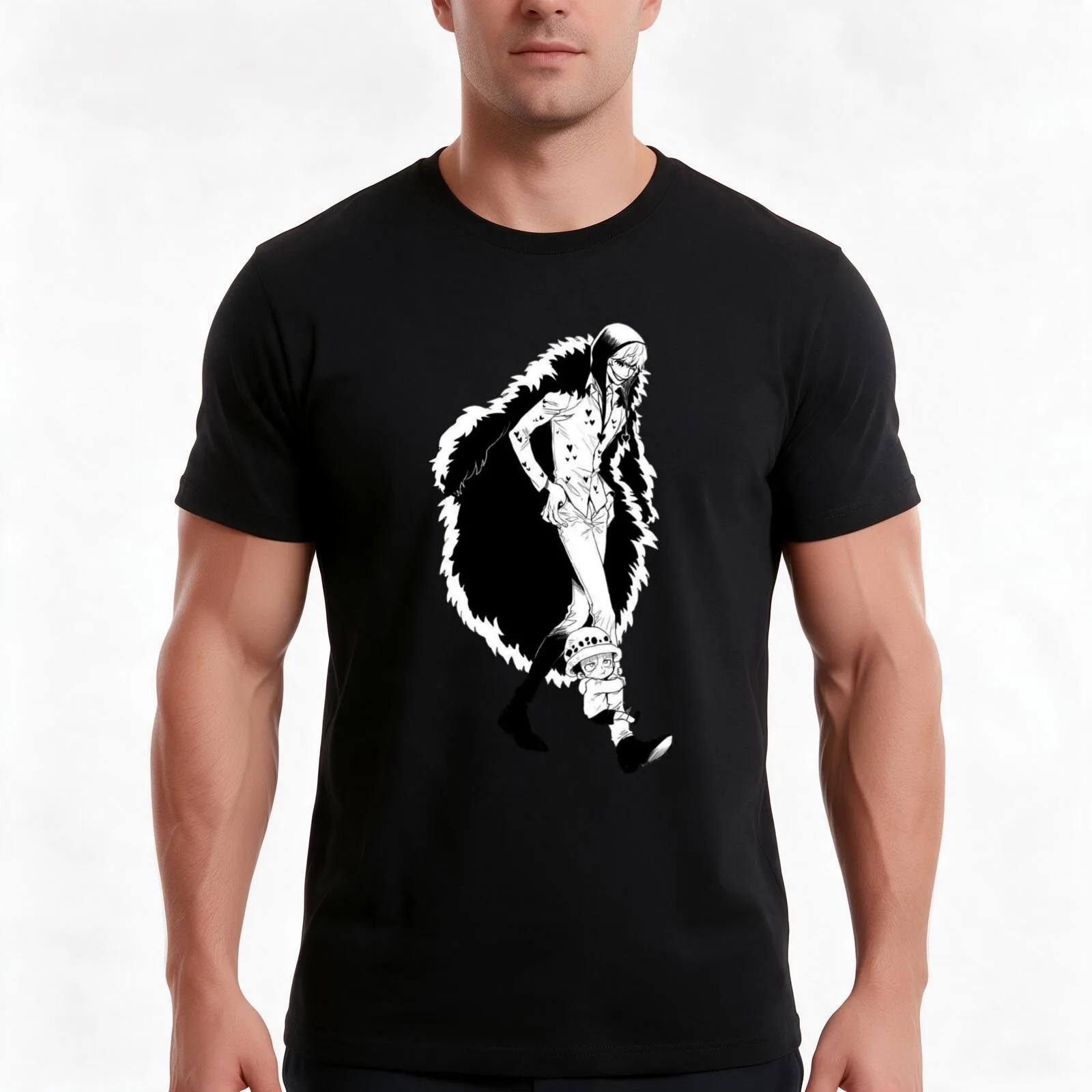 Corazon - Low -7 T-Shirt, Summer Casual Cotton Tee, Oversized Streetwear Tops, Vintage Graphic Print, Loose Fit Short Sleeve