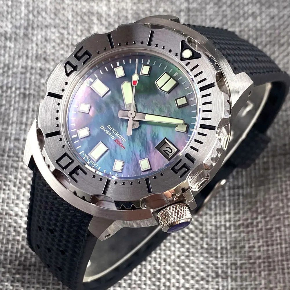 流行のメンズ自動巻き時計,42mm,サファイアガラス,耐水性,スチール,時計,ダイヤル,ビジネス,300m