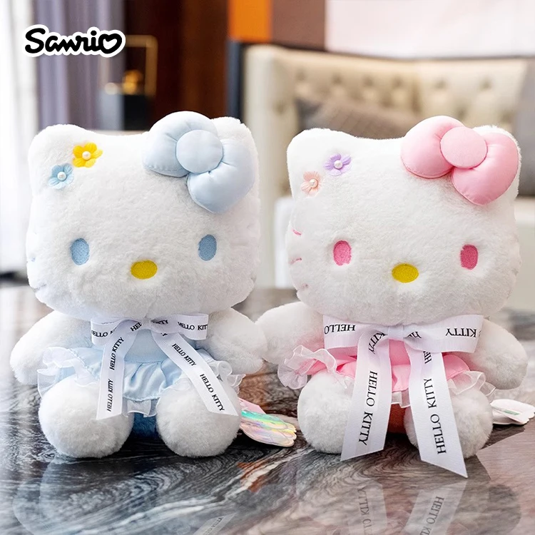 

Kawaii Sanrio Anime Hello Kitty Kuromi Cartoon Cute Stuffed Toys Plushier Soft Pillow Child Party Kid Birthday Gift Plush Dolls