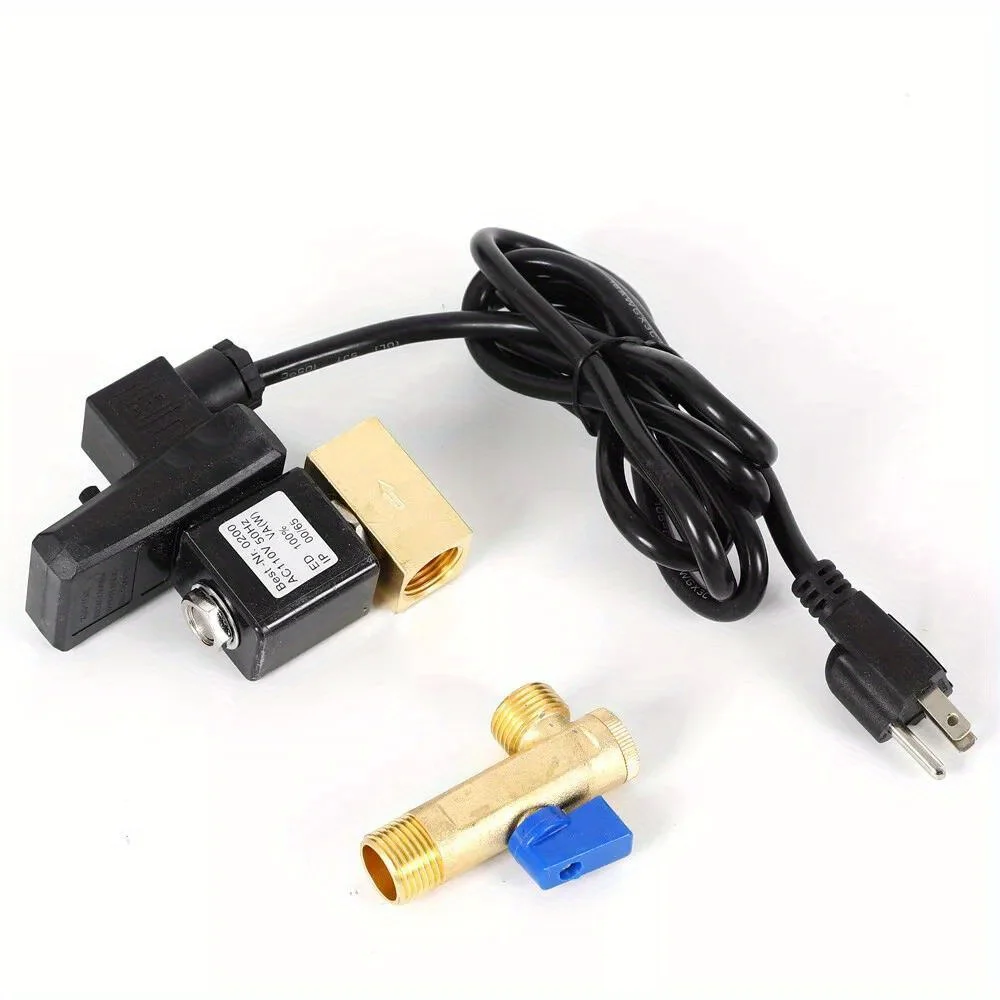 1/2" Automatic Compressor Drain Valve - Set & Forget Tank Water Release