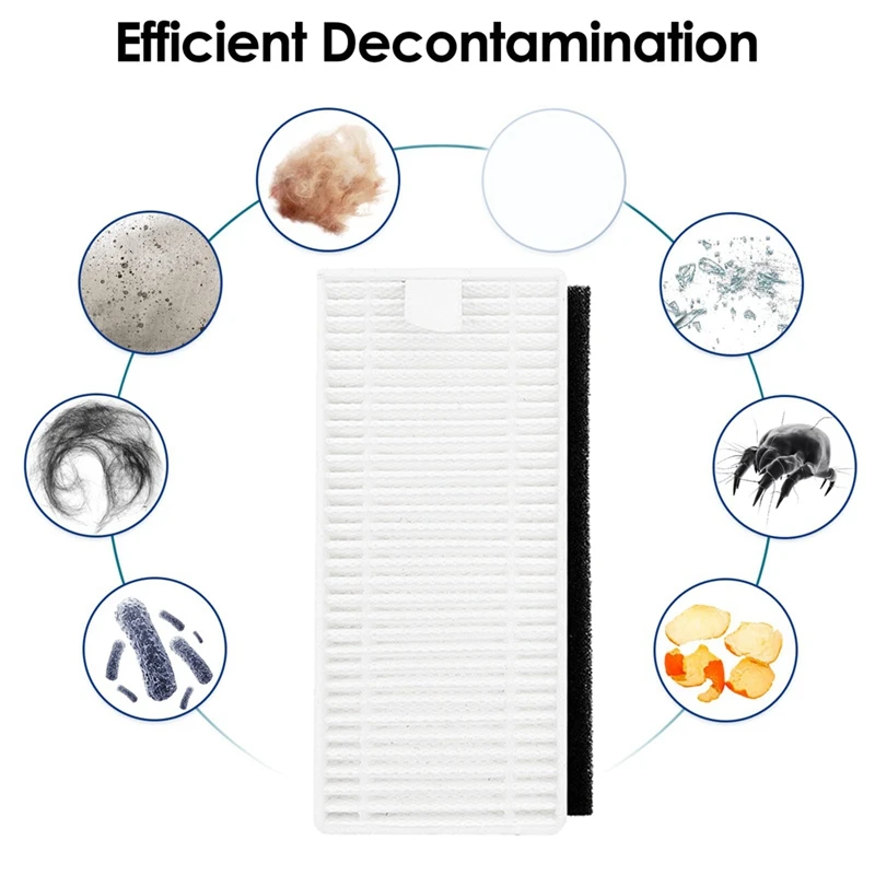 أجزاء مكنسة كهربائية آلية ، وسادات ممسحة ، وفلاتر هيبا ، وفرش جانبية لليسارية M201 ، U180 ، M571 ، M200 ، M500 ، M501 ، M520 ، T700 ، T800