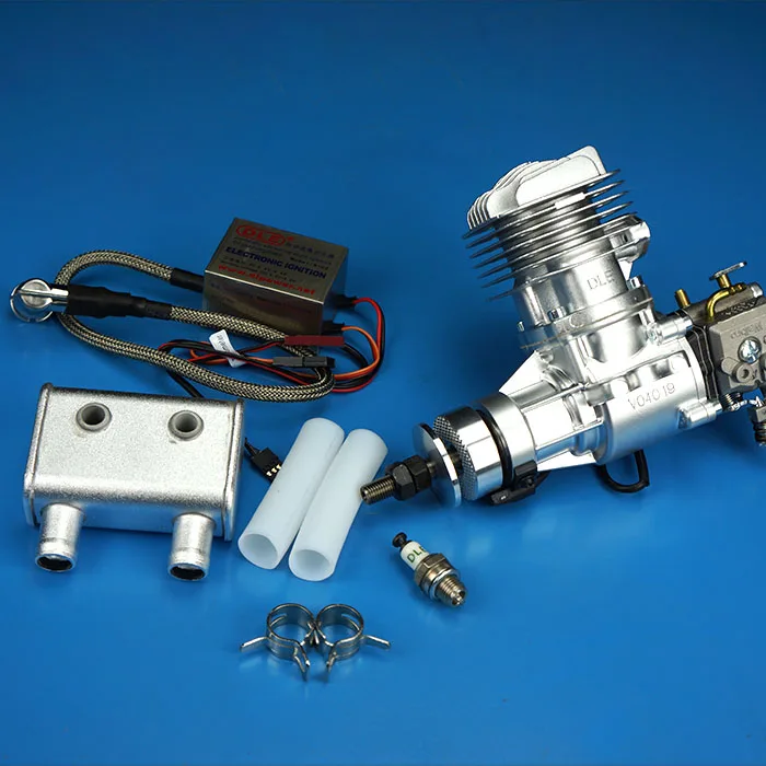 DLE20RA RC Gas Engine 20cc 2-Stroke Rear Exhaust Air-Cooled Hand Start Small Scale Model Aircraft Power System