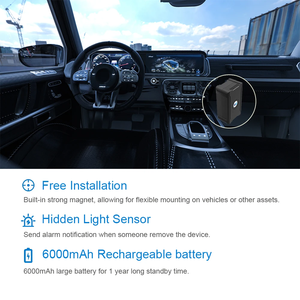 Localizzatore GPS Wireless 365 giorni in Standby ricaricabile forte localizzatore magnetico per dispositivo di localizzazione antifurto per camion auto veicolo