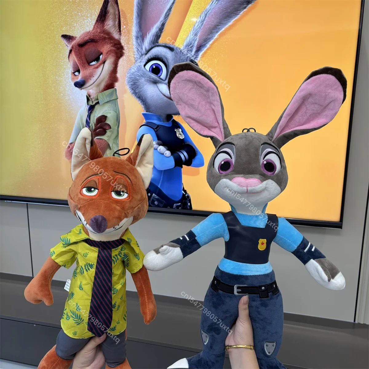 

High Quality Cartoon Zootopia Plushies Nick Wilde Judy Hopps Stuffed Anime Fox Rabbit Plush Toy Lovely Doll Birthday Gifts Girl
