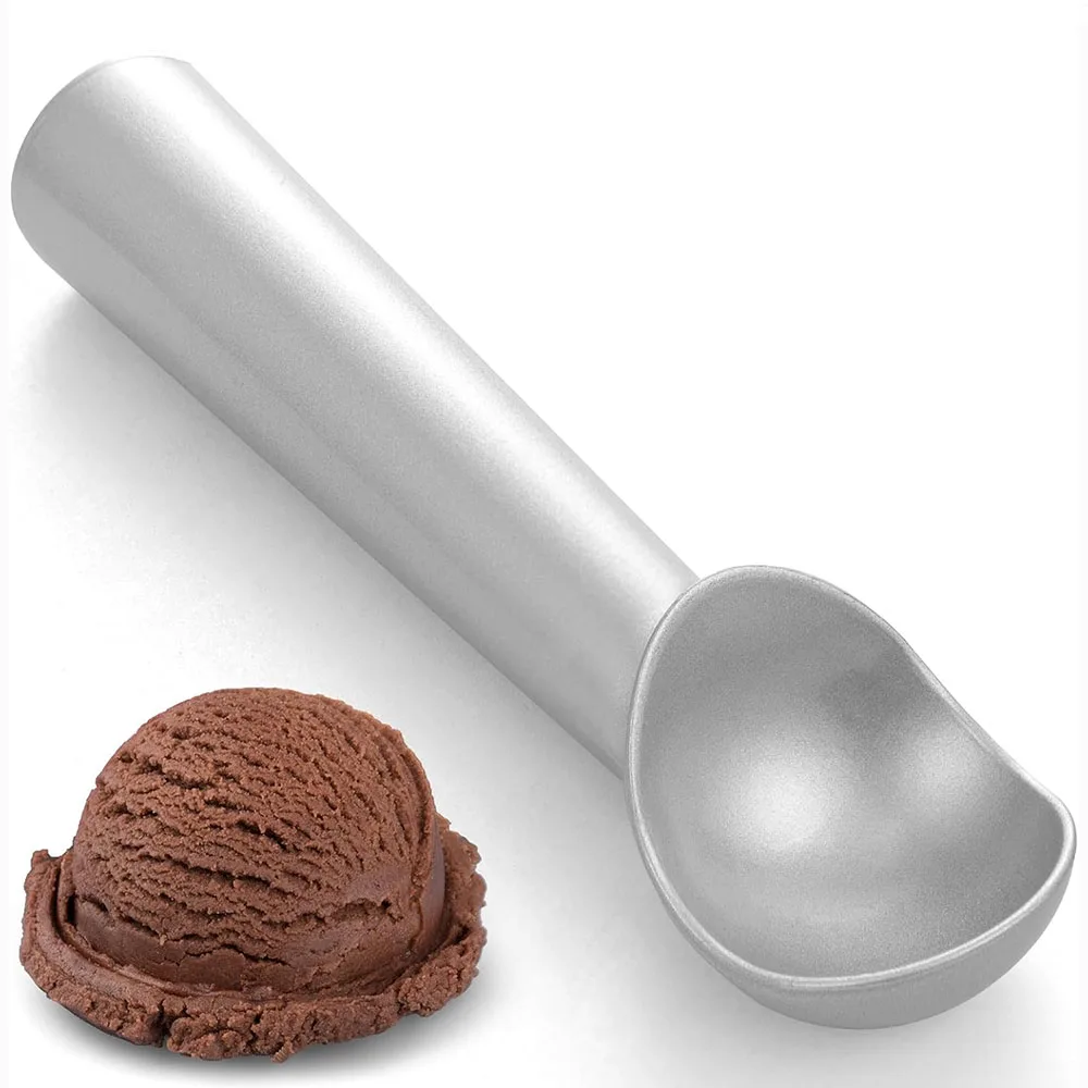 ที่ตักไอศกรีมขนาด7นิ้วช้อนตักไอศกรีมทำจากโลหะแบบมืออาชีพช้อนตักไอศกรีมอลูมิเนียมไม่ติดช้อนตักคุกกี้น้ำหนักเบา