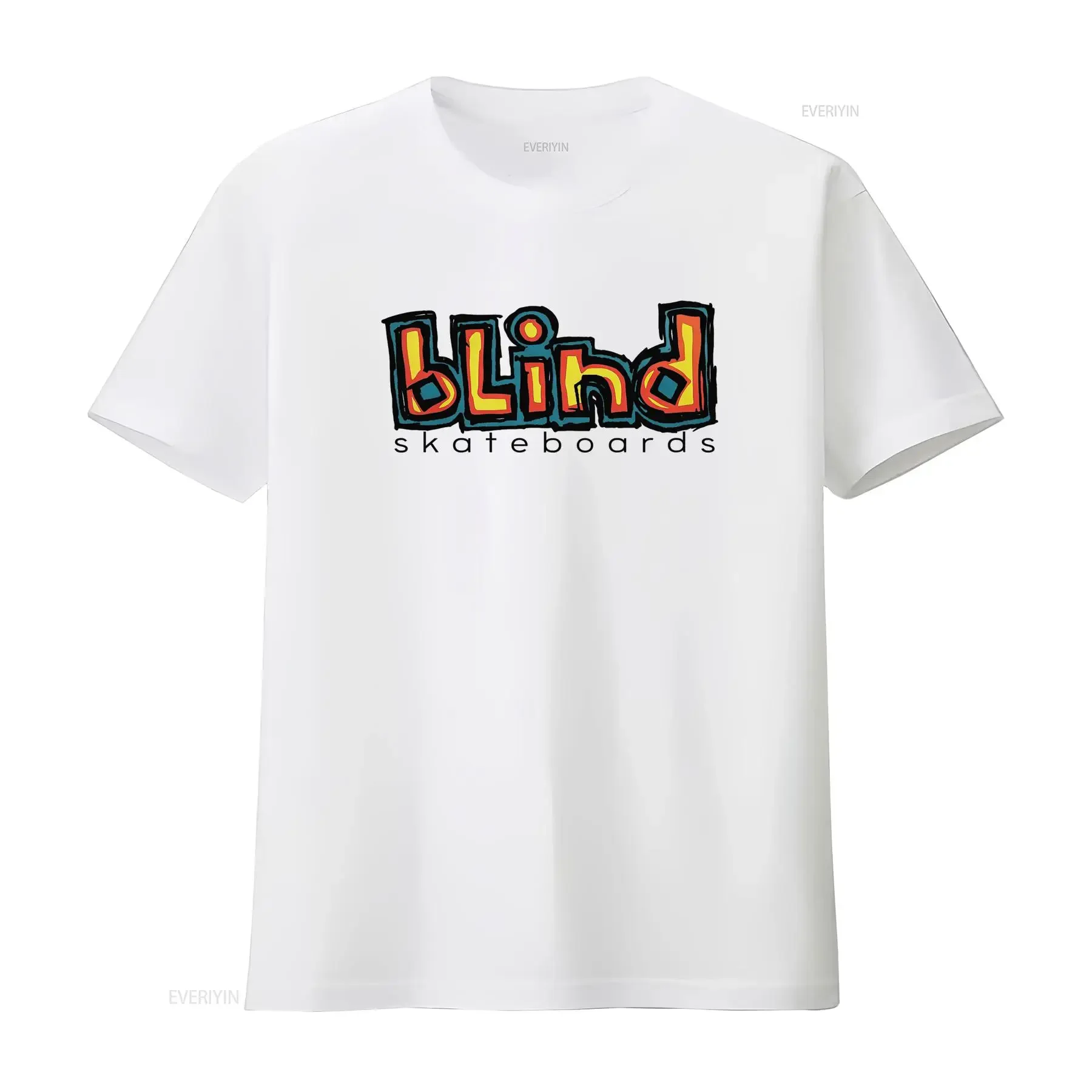 Blind Skateboards Vintage Retro 90er 80er Skateboarding T-Shirt für Männer und Frauen, Vintage-Waschung, Grafik, Unisex, atmungsaktiv