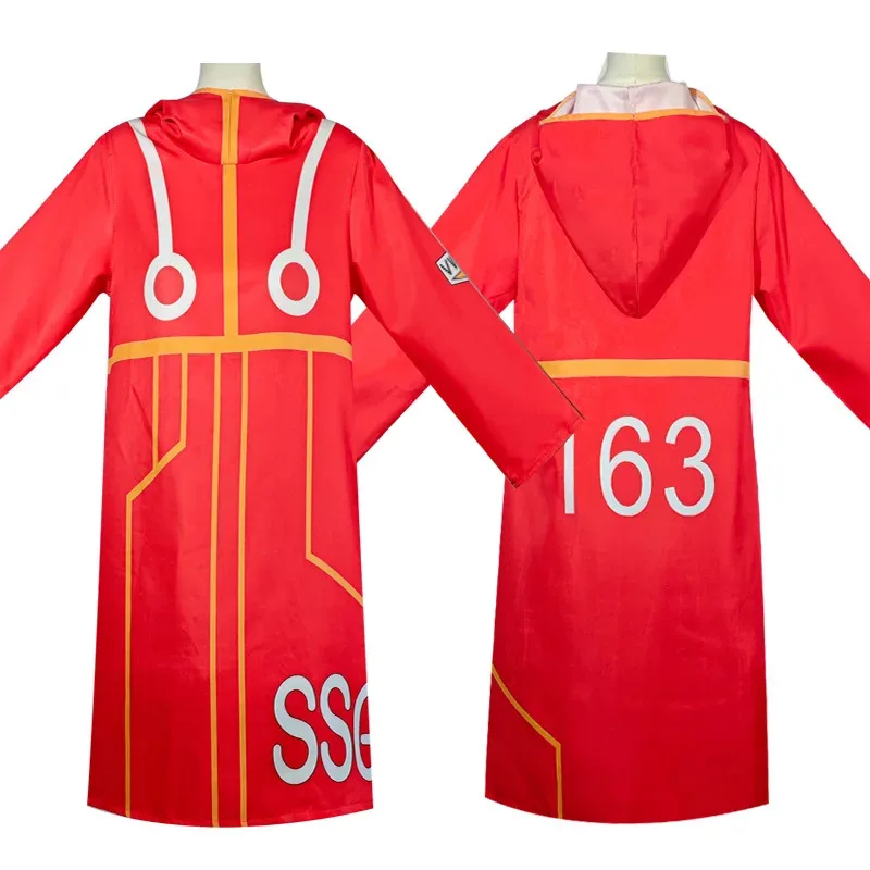 

Egghead Island Costume Monkey D Luffy Robe Cosplay Costume 163 Luffy Jacket Coat Hat Outfit Halloween Suit