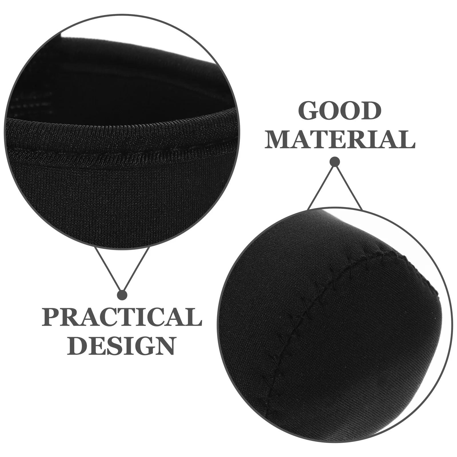 

550Ml Insulated Water Bottle Carrier Bag Holder Pouch Cover For Stainless Steel Glass Plastic Cup Sets 6.8X19Cm Black