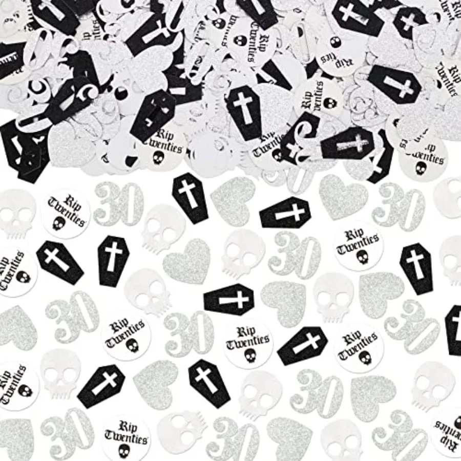 200 قطعة من الموت إلى 20 ثانية من القصور الموت لزخارف 20 ثانية لجنازة شبابي 30th لحفلة عيد الميلاد