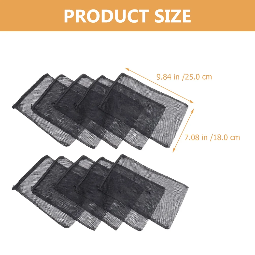 

10Pcs Filter Media Bag Fine Mesh Reusable Aquarium Filter Bags for Fish Tank Filtration Clear Water Replacement Tool