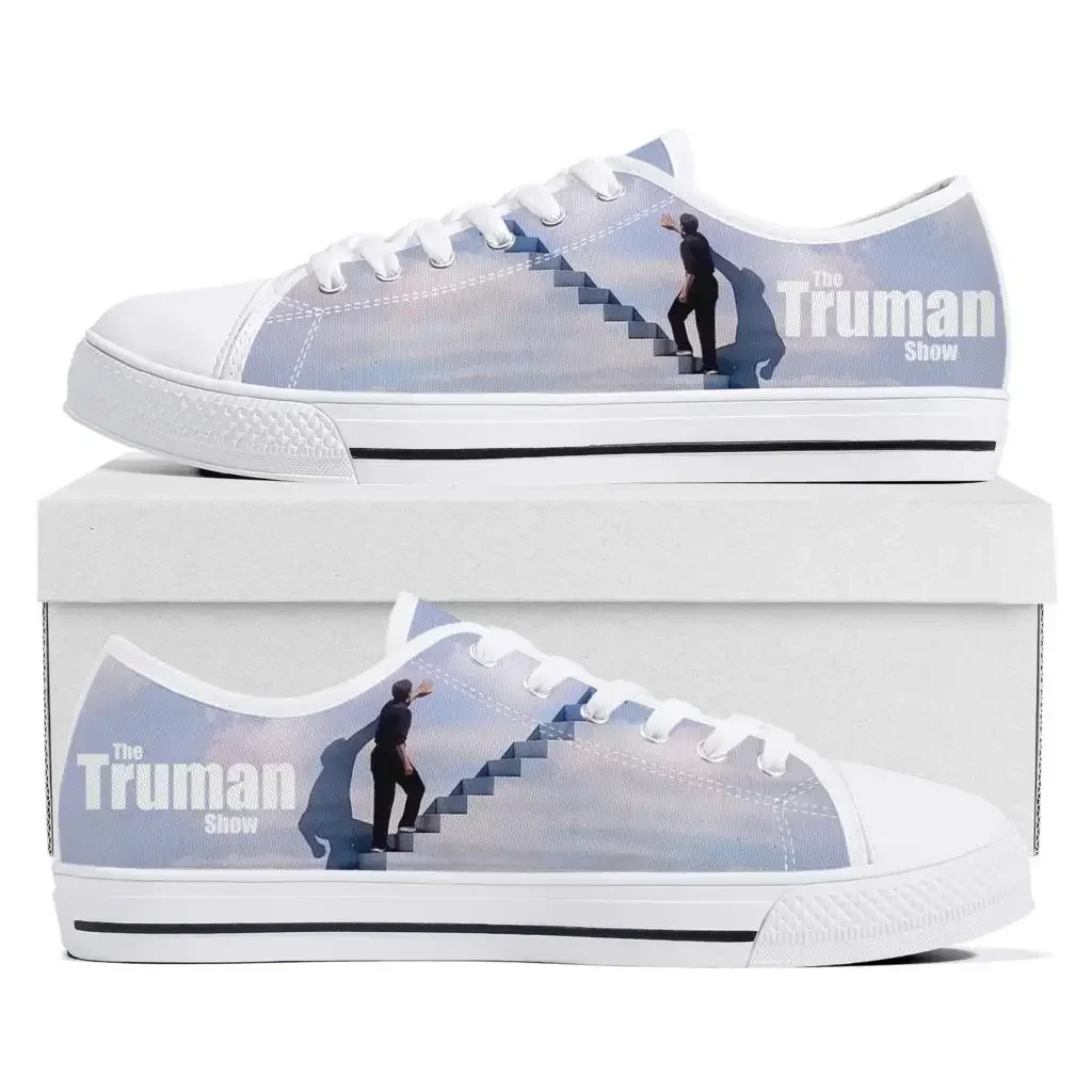 

truman show Low Top Sneakers Mens Womens Teenager High Quality Jim Carrey Canvas Sneaker couple Casual Shoes Custom Made Shoe