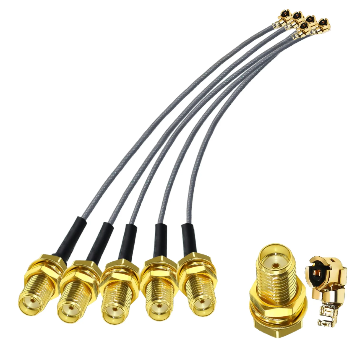 

50 шт. заводские RF1.13 для SMA Female MHF4 UFL U.FL водонепроницаемые коаксиальные удлинительные кабели вертикальные коммуникационные антенны Pi
