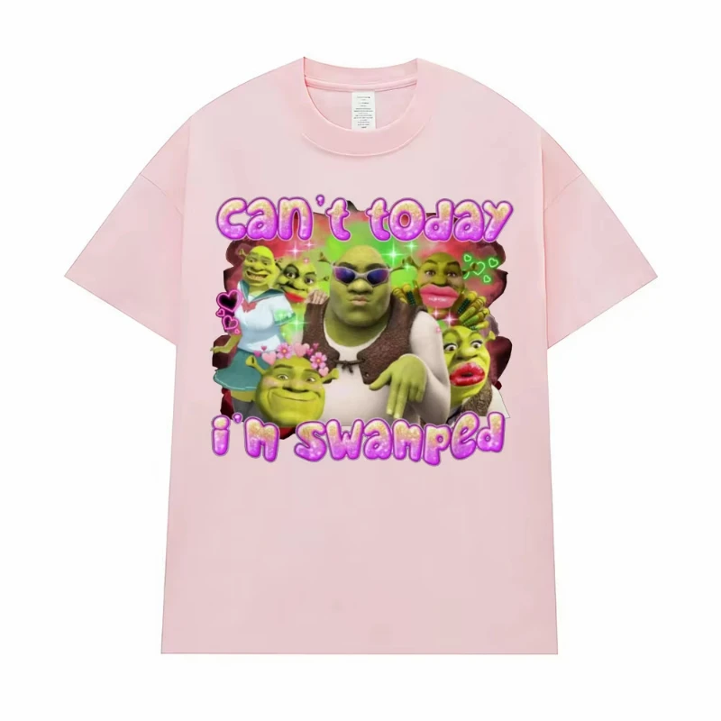 لا أستطيع اليوم أنا مستنقع ميمي تي شيرت ملابس نسائية موضة الهيب هوب الصيف تي شيرت غير رسمي #3