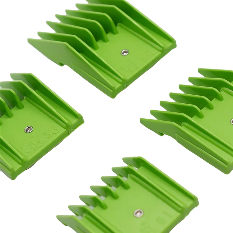 4 Pieces Professional A5 Style Hair Clipper Attachment Guard Guide Cutting Combs Set Compatible Oster Classic-[A04I]