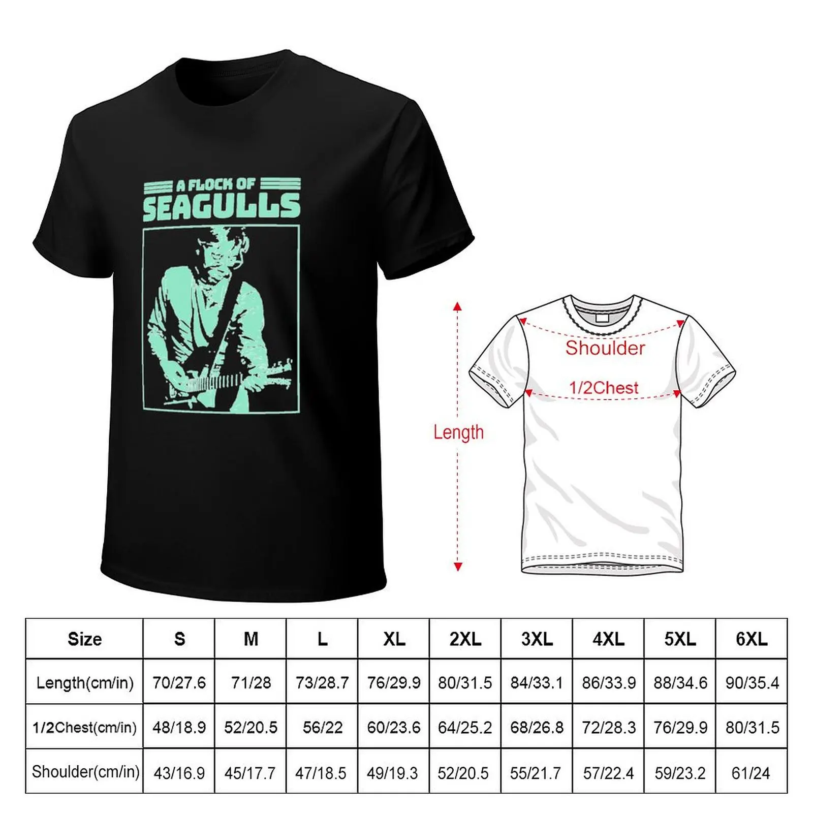 A-Flock-Of-Seagulls--Fanwork-- T-Shirt man t shirt cotton T-Shirt
