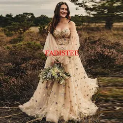 New Style Lace Prom Dresses Off The Shoulder Puff Sleeves Vestidos De Fiesta Elegantes Para Mujer 2023 Robe De Soirée