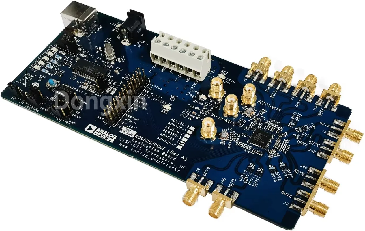 Spot AD9520-4/PCBZ Development Board kit, Evaluation Board AD9520-X clock frequency synthesizer