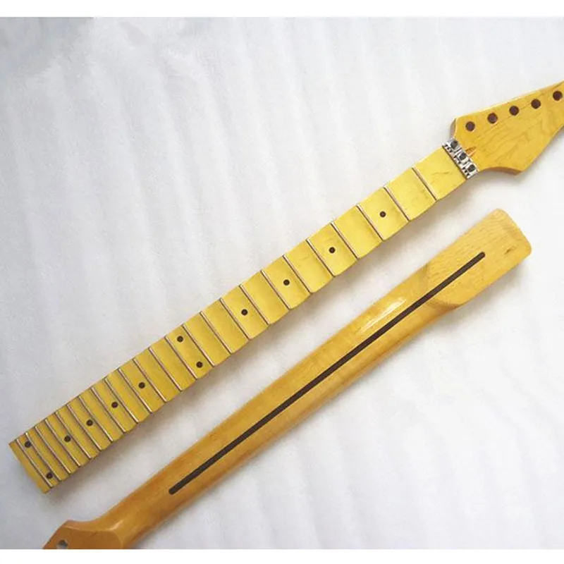 Disado 22 24Frets Maple Electric Guitar Neck Maple Scallop Fingerboard Guitar Accessories Parts Musical Instruments