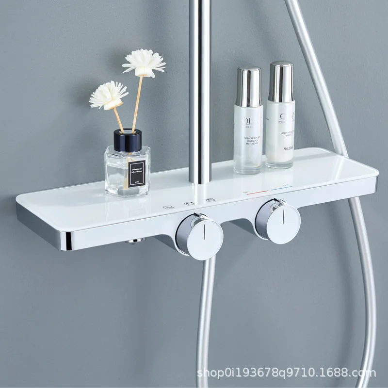 Bathtub Simple Shower Shower Set Lifting Shelf Big Flat Hotel Homestay Home Mirror Rain Handheld Nozzle