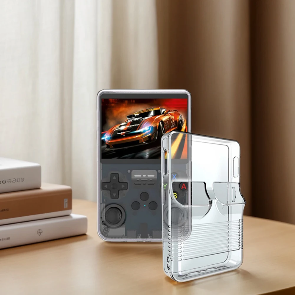 

Transparent TPU Case for R36S Retro Handheld Game Console Anti-Scratch Protective Cover Anti-fall TPU Protective Case Shockproof